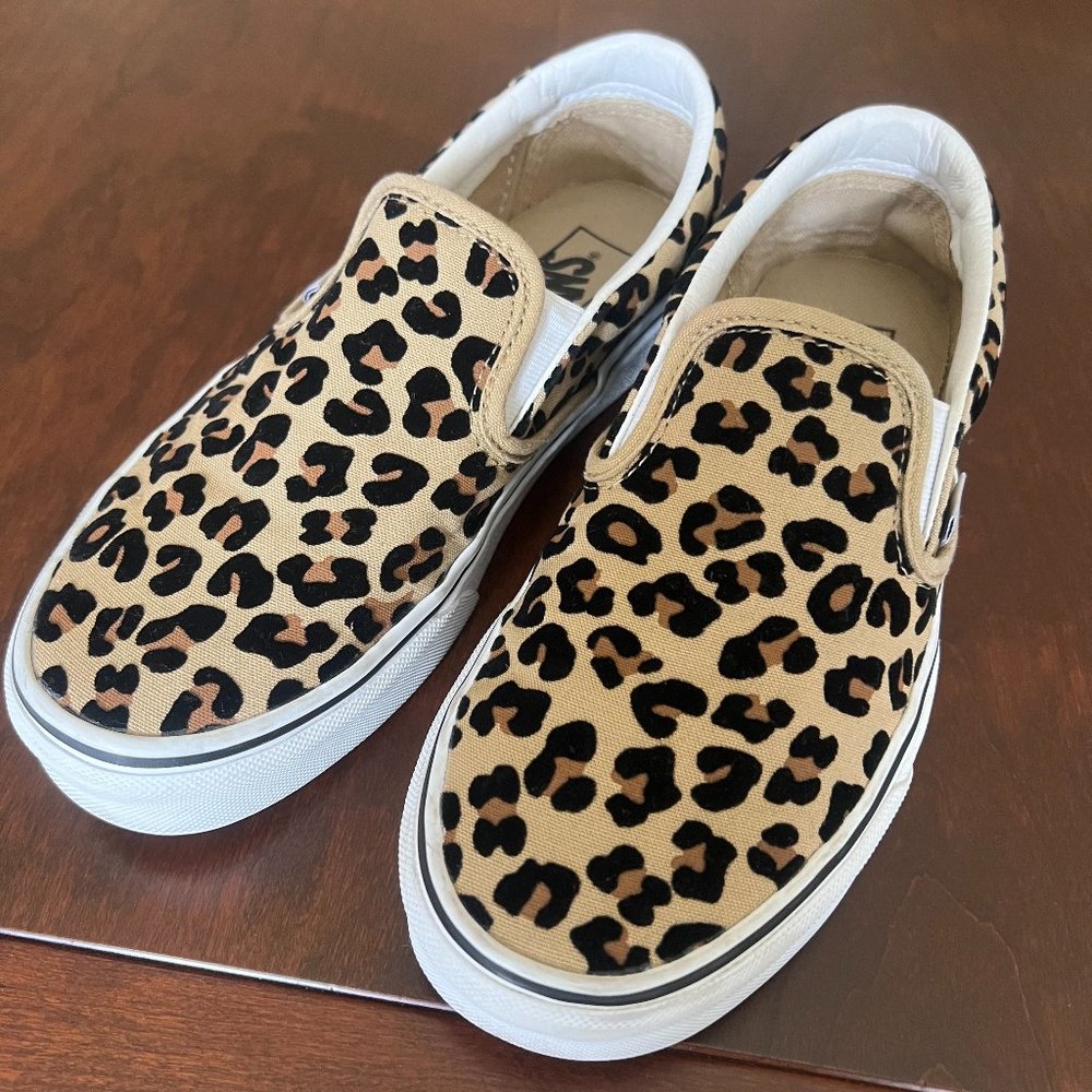 Vans Cheetah Slip On Shoes